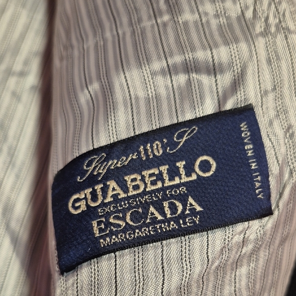 Womens Vintage Escada By Margaretha Ley  Black Striped Women's Blazer Sz 10/12 - Picture 8 of 11